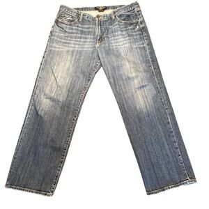 Lucky Brand Jeans 361 Vintage Straight Leg Distressed Medium Wash Men's 38x30